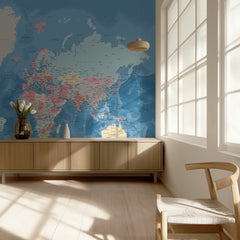 Colorful Political World Map
