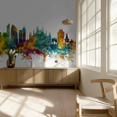 Colorful Milan Skyline