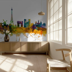 Paris Watercolor Skyline