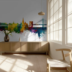 Colorful Umea Skyline