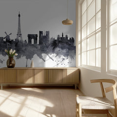 Paris Watercolor Skyline