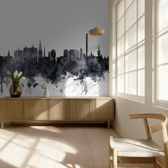 Malmo Skyline Watercolor