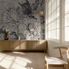 Classic Monochrome Peonies