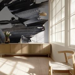 Textured Black White Paint