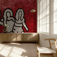 Three Women In Red