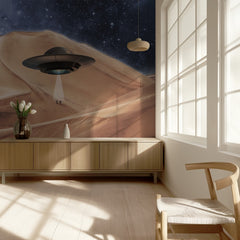 UFO Over Desert Dunes