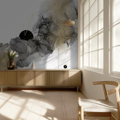 Modern Black Gold Abstract