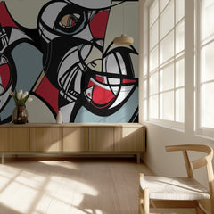 Abstract Cubist Faces