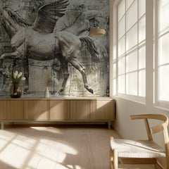 Ancient Distressed Pegasus Sculpture