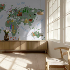 Kids Illustrated World Map