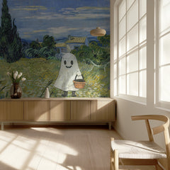 Cute Ghosts in Field