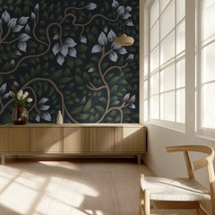 Midnight Floral Vines