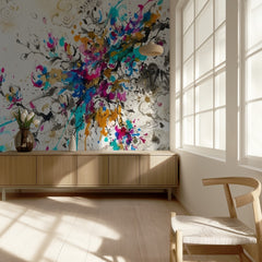 Vibrant Blossom Splatter