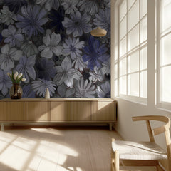 Abstract Blue Flowers