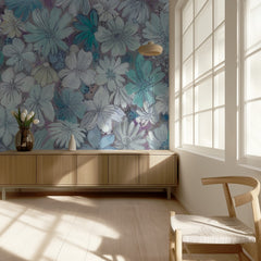 Soft Blue Floral Pattern