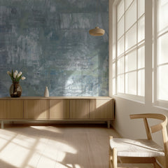 Serene Blue Gray Abstract