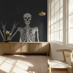 Skeletons Rock Peace Signs