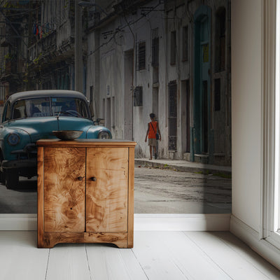 Cuba - Nostalgisk fototapet med klassiske biler fra Havana rumsbild 2