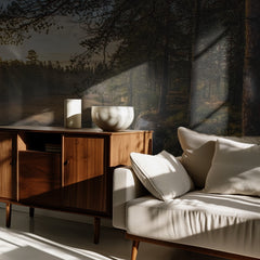 Misty Forest Morning Light