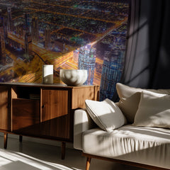 Night City Window View