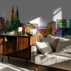Uppsala Colorful Skyline