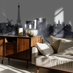 Paris Watercolor Skyline