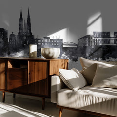 Uppsala Watercolor Skyline