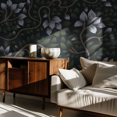 Midnight Floral Vines
