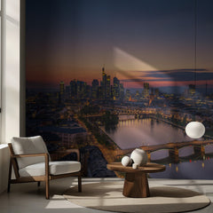 Landmarks Frankfurt Skyline at sunset – kvalitetsprodukt för ett vackrare och mer hållbart hem