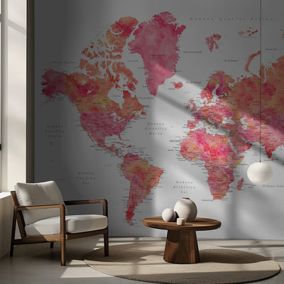 Tatiana world map in Spanish rumsbild 2