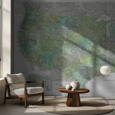 Highly detailed map of the United States, Oriole rumsbild 2