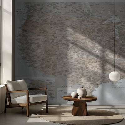 Highly detailed map of the United States, Calista rumsbild 2