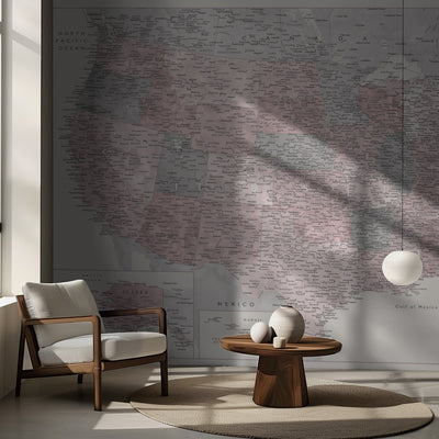 Highly detailed map of the United States, Madelia rumsbild 2