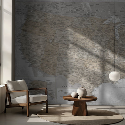 Highly detailed map of the United States, Kacia rumsbild 2