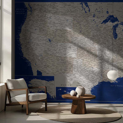 Highly detailed map of the United States, Kameryn rumsbild 2