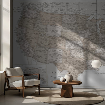 Highly detailed map of the United States, Louie rumsbild 2