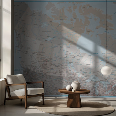 Detailed map of Canada, Lincoln rumsbild 2
