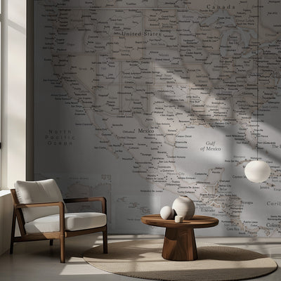 Lucille, map of the United States and the Caribbean sea rumsbild 2
