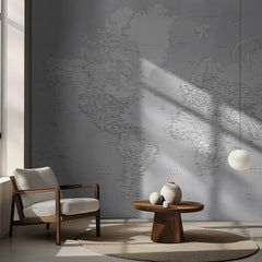 Kartor Detailed world map with cities Siv – kvalitetsprodukt för ett vackrare och mer hållbart hem