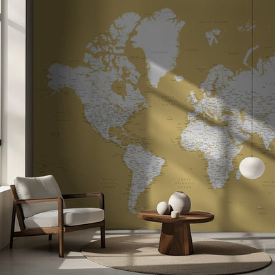 Detailed world map with cities, Andrew rumsbild 2