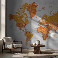 Kartor Explore world map with cities Carlotta – kvalitetsprodukt för ett vackrare och mer hållbart hem
