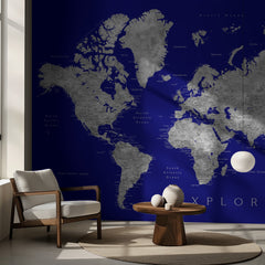 Kartor Explore world map with cities Valrie – kvalitetsprodukt för ett vackrare och mer hållbart hem