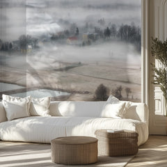 Misty Winter Village