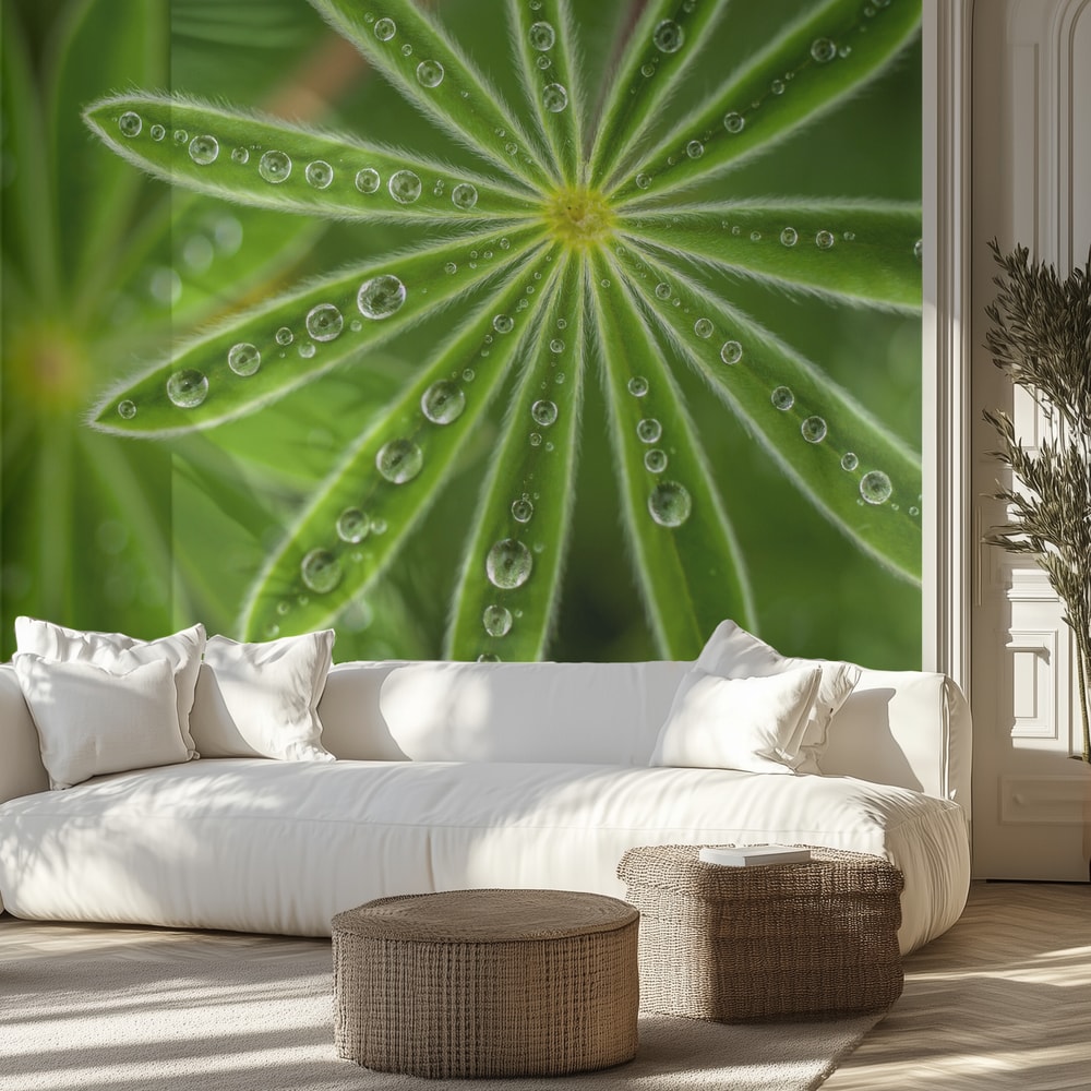 Fresh Green Dewdrops