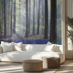 Misty Bluebell Forest