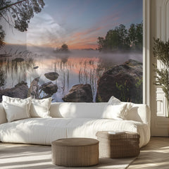 Misty Lake Sunrise