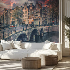 Amsterdam Canal Sunset