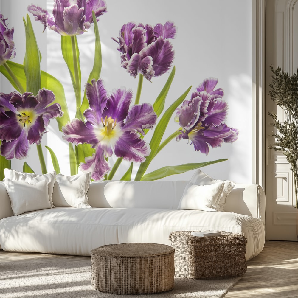 Vibrant Purple Tulips