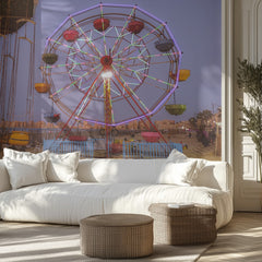 Colorful Fairground Night