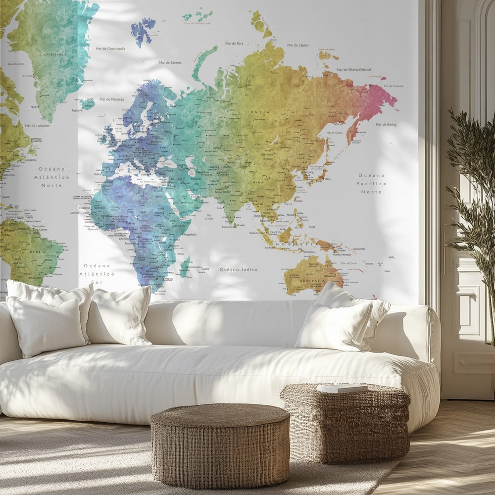 Vibrant World Map